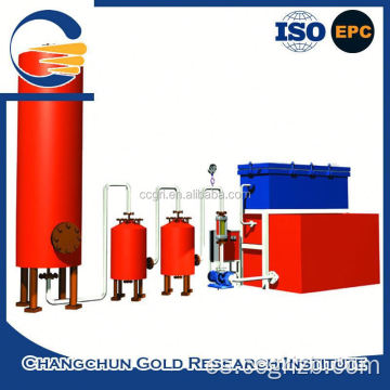 Dispositivo de procesamiento de mineral de oro electrowinning de desorción